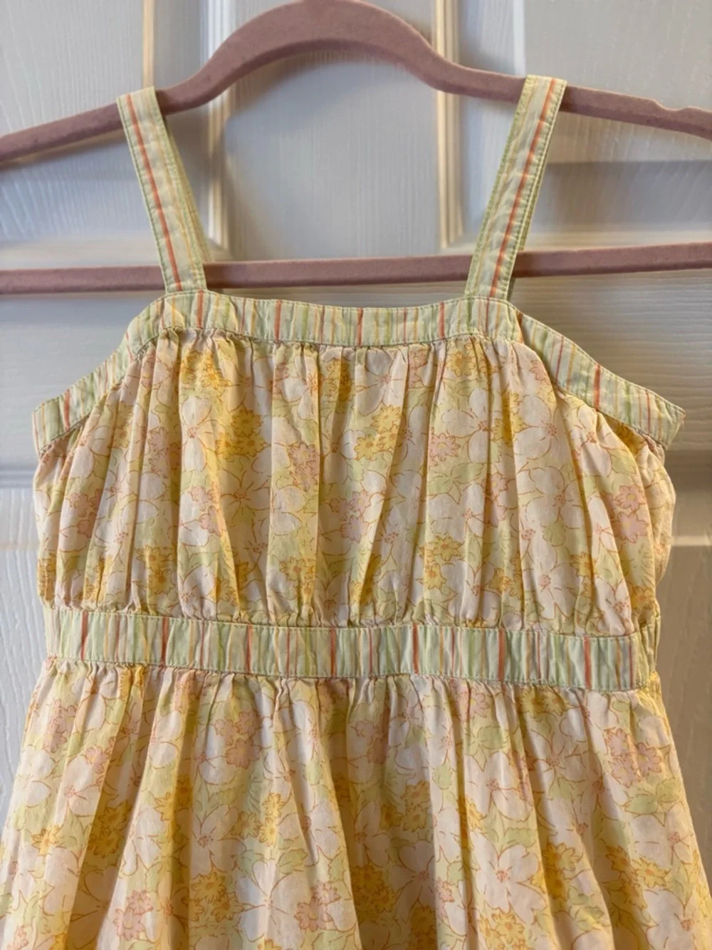 Vintage Gymboree Girls Yellow Floral Sundress